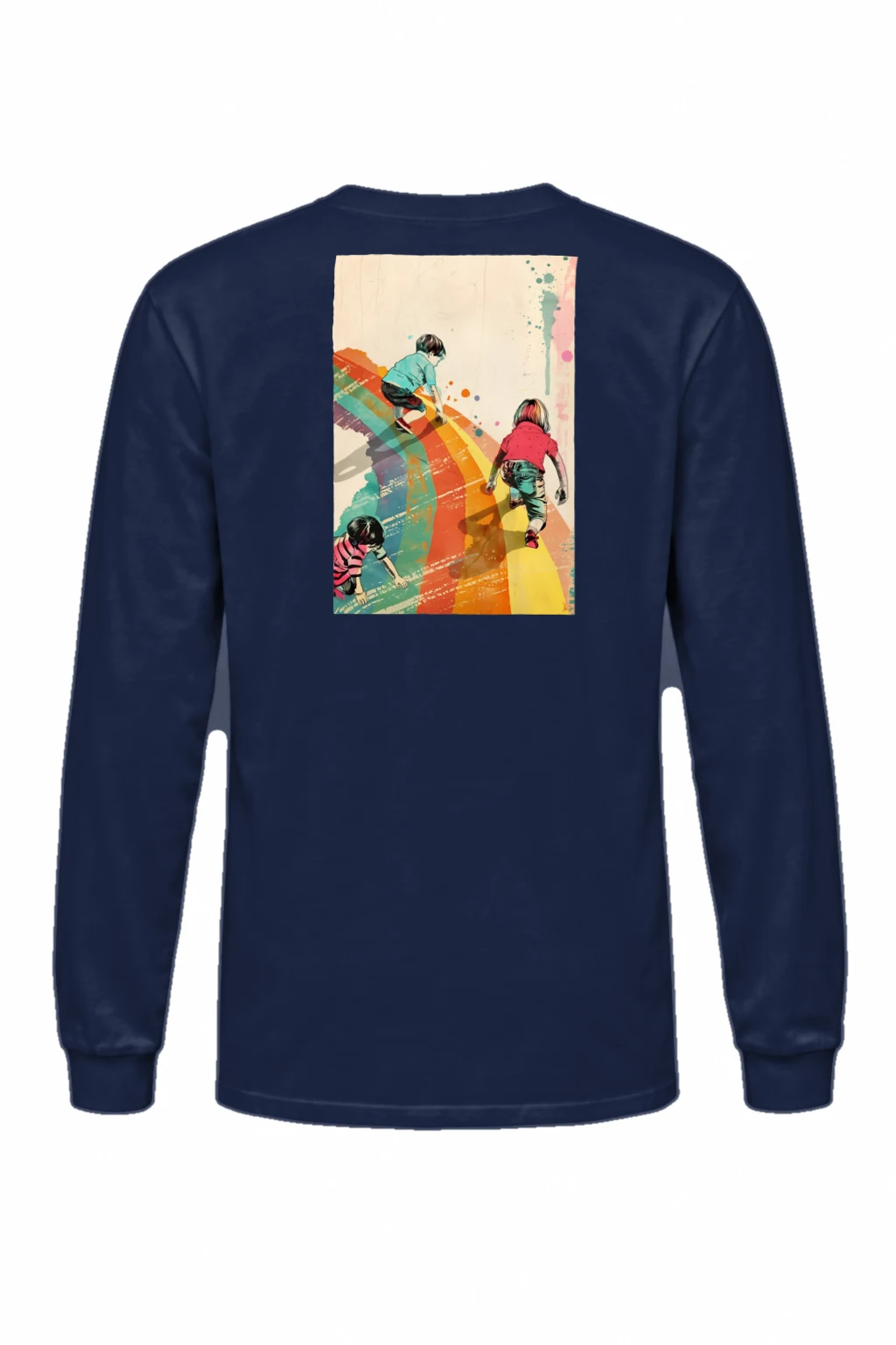 "Painted Stripe Run" Unisex Longsleeve T-shirt | Gildan 2400