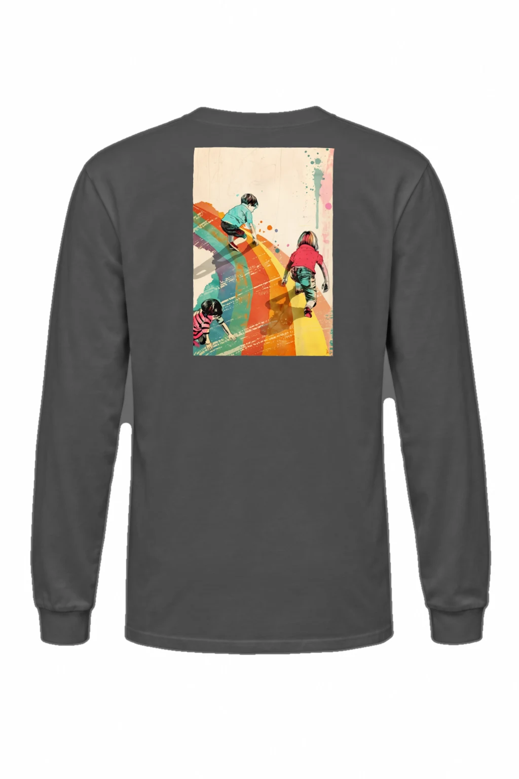 "Painted Stripe Run" Unisex Longsleeve T-shirt | Gildan 2400