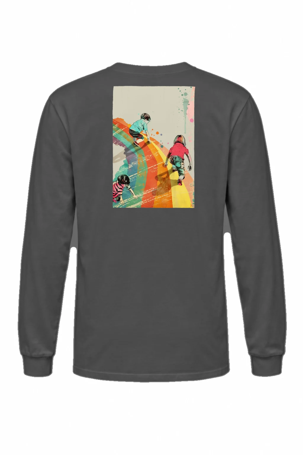 "Painted Stripe Run" Unisex Longsleeve T-shirt | Gildan 2400