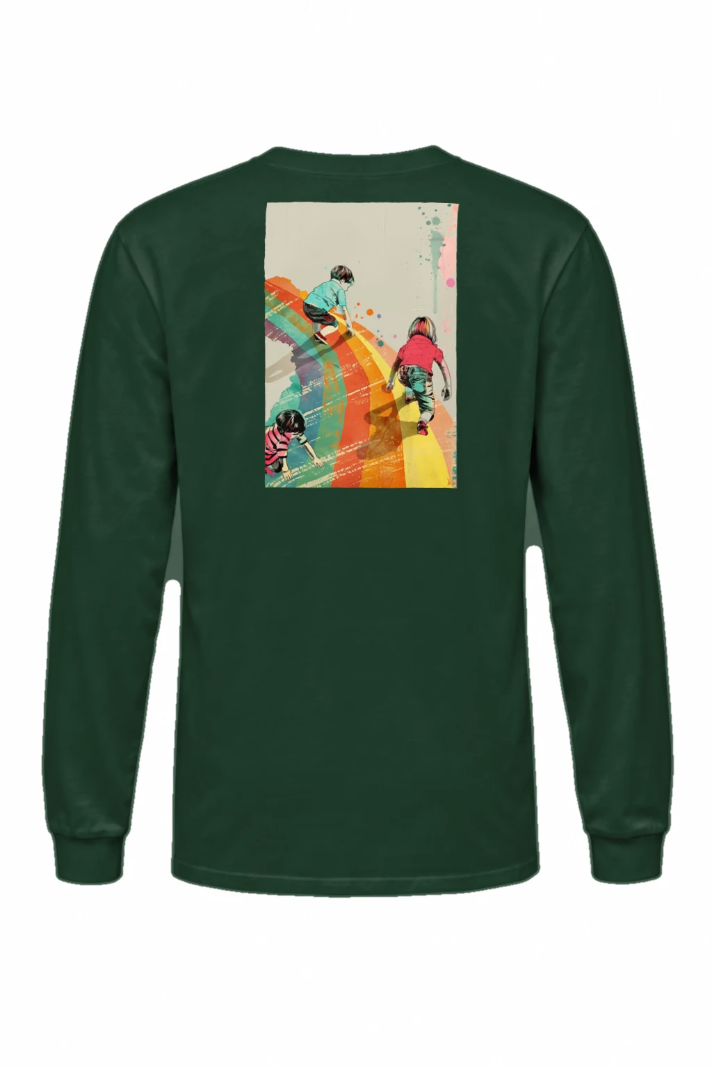 "Painted Stripe Run" Unisex Longsleeve T-shirt | Gildan 2400