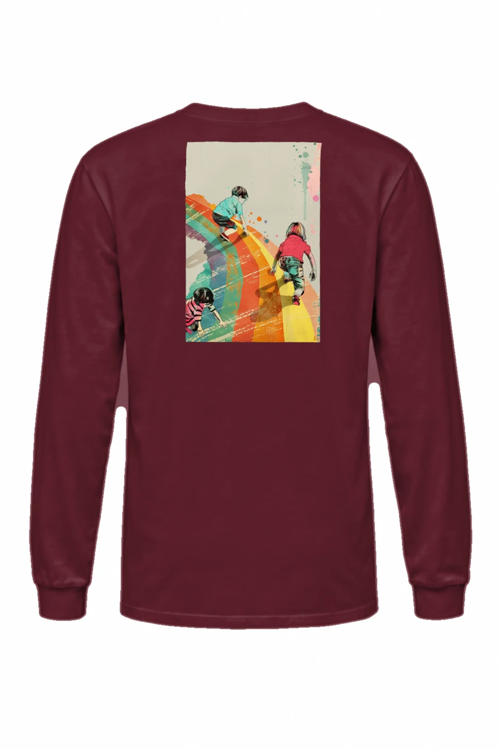 "Painted Stripe Run" Unisex Longsleeve T-shirt | Gildan 2400