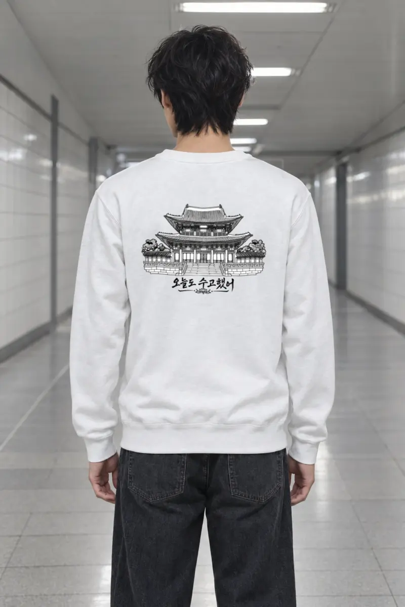 "Palace After Long Day" Heavy Blend Unisex Crewneck Sweatshirt