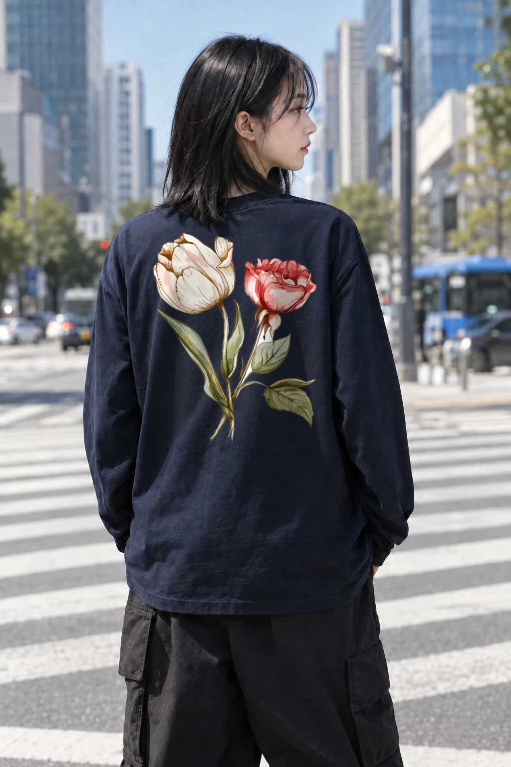 "Palace Garden Stems" Unisex Longsleeve T-shirt | Gildan 2400