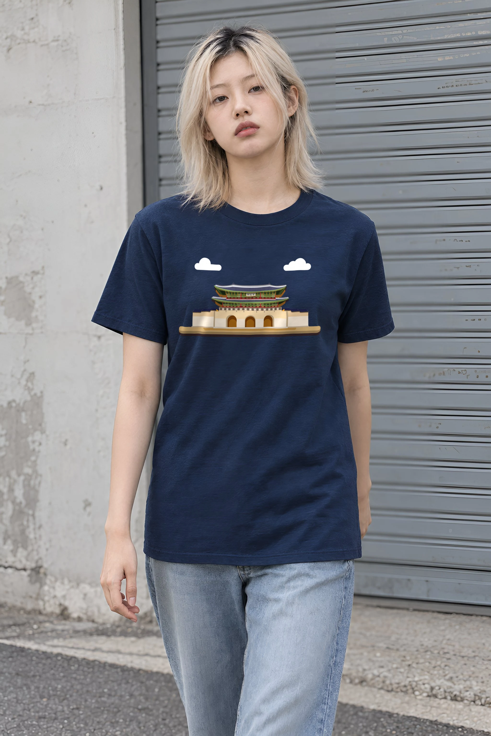 "Palace Gate" Heavyweight Unisex Crewneck T-shirt