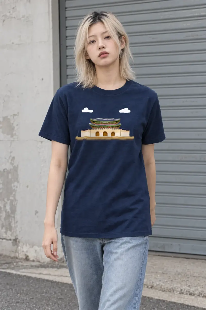 "Palace Gate" Heavyweight Unisex Crewneck T-shirt | Gildan 5000