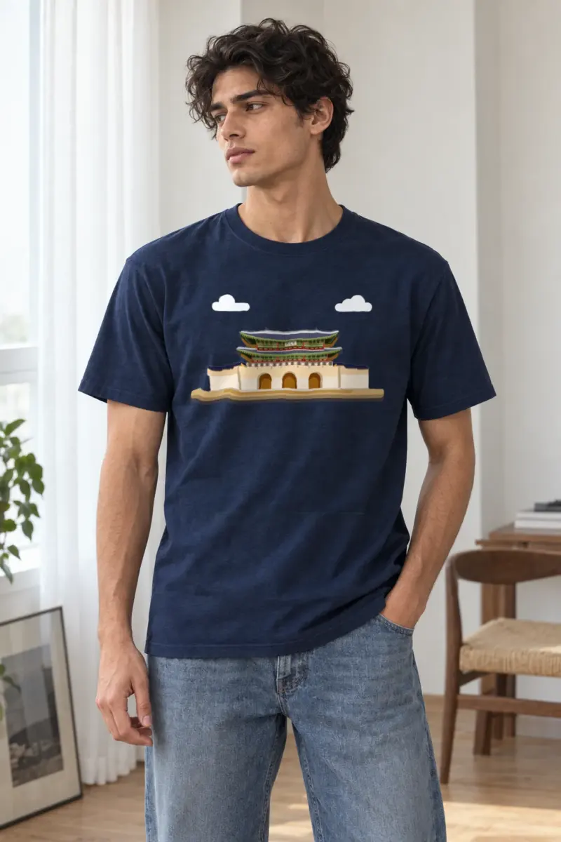 "Palace Gate" Heavyweight Unisex Crewneck T-shirt | Gildan 5000