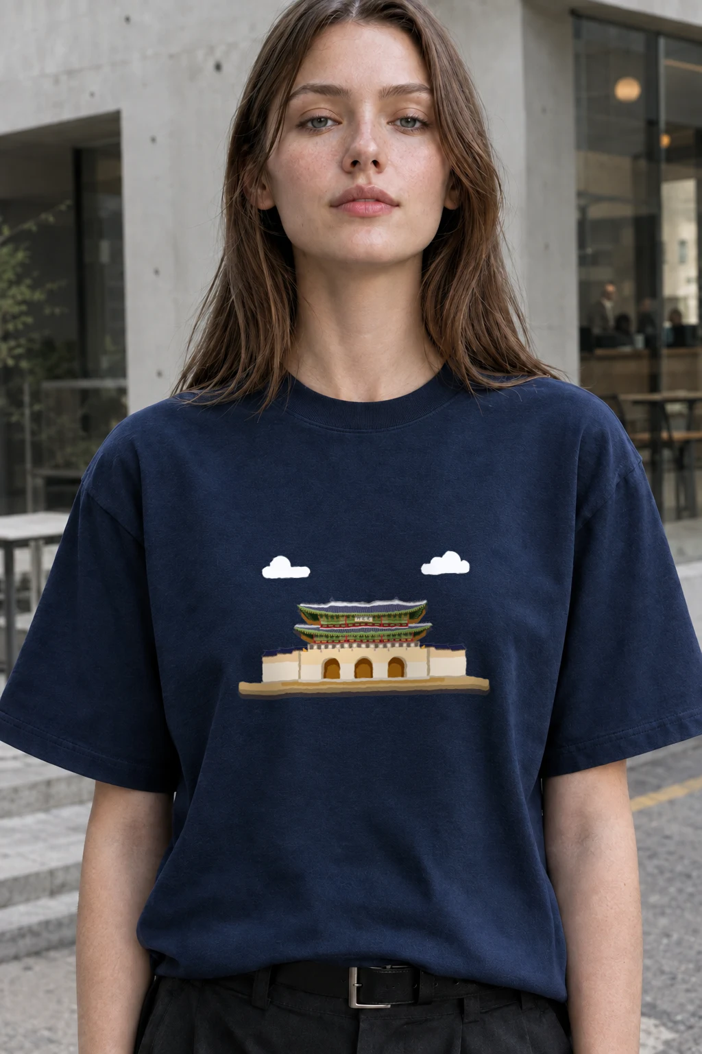 "Palace Gate" Heavyweight Unisex Crewneck T-shirt | Gildan 5000