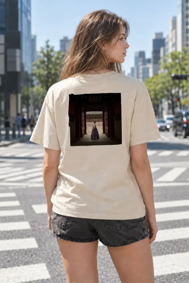 “Palace Gateway” Heavyweight Unisex Crewneck T-shirt | Gildan 5000