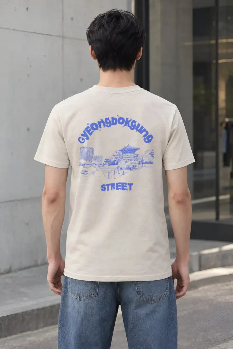 "Palace Lane Blueprint" Heavyweight Unisex Crewneck T-shirt