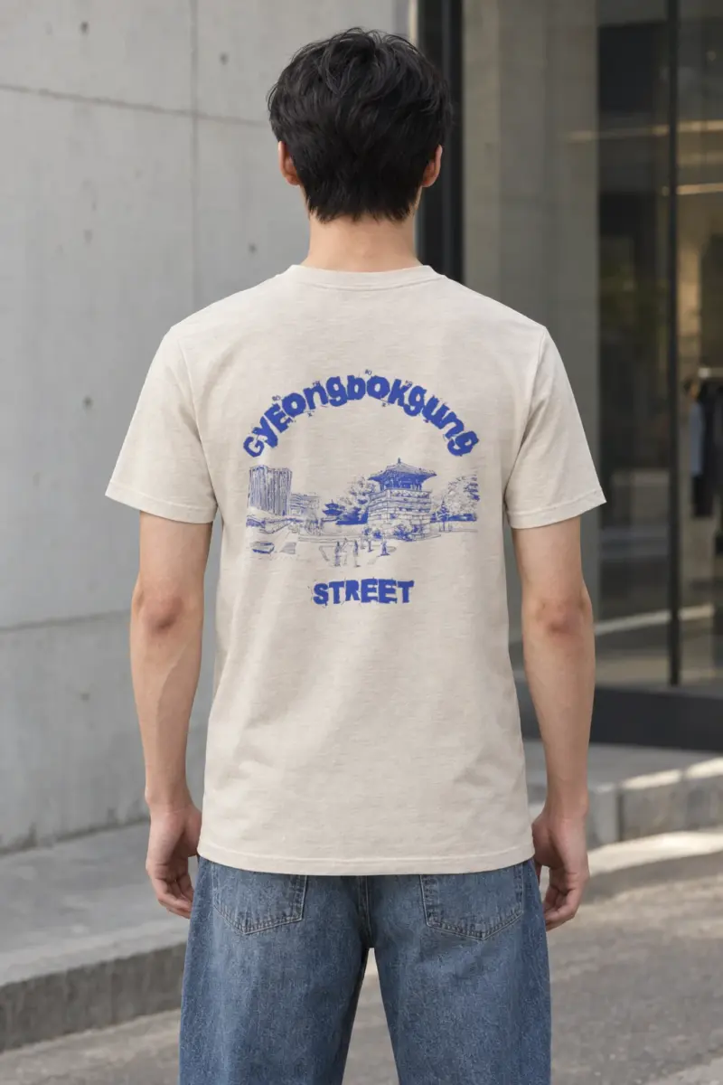 "Palace Lane Blueprint" Heavyweight Unisex Crewneck T-shirt
