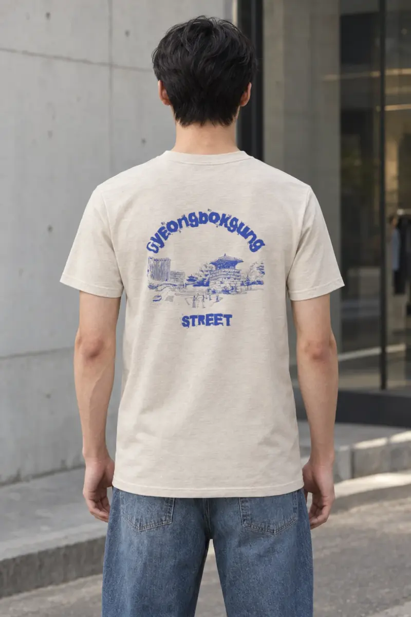 "Palace Lane Blueprint" Heavyweight Unisex Crewneck T-shirt