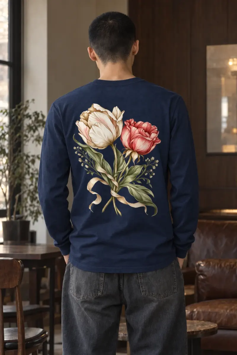 "Palace Peony Bouquet" Unisex Longsleeve T-shirt | Gildan 2400