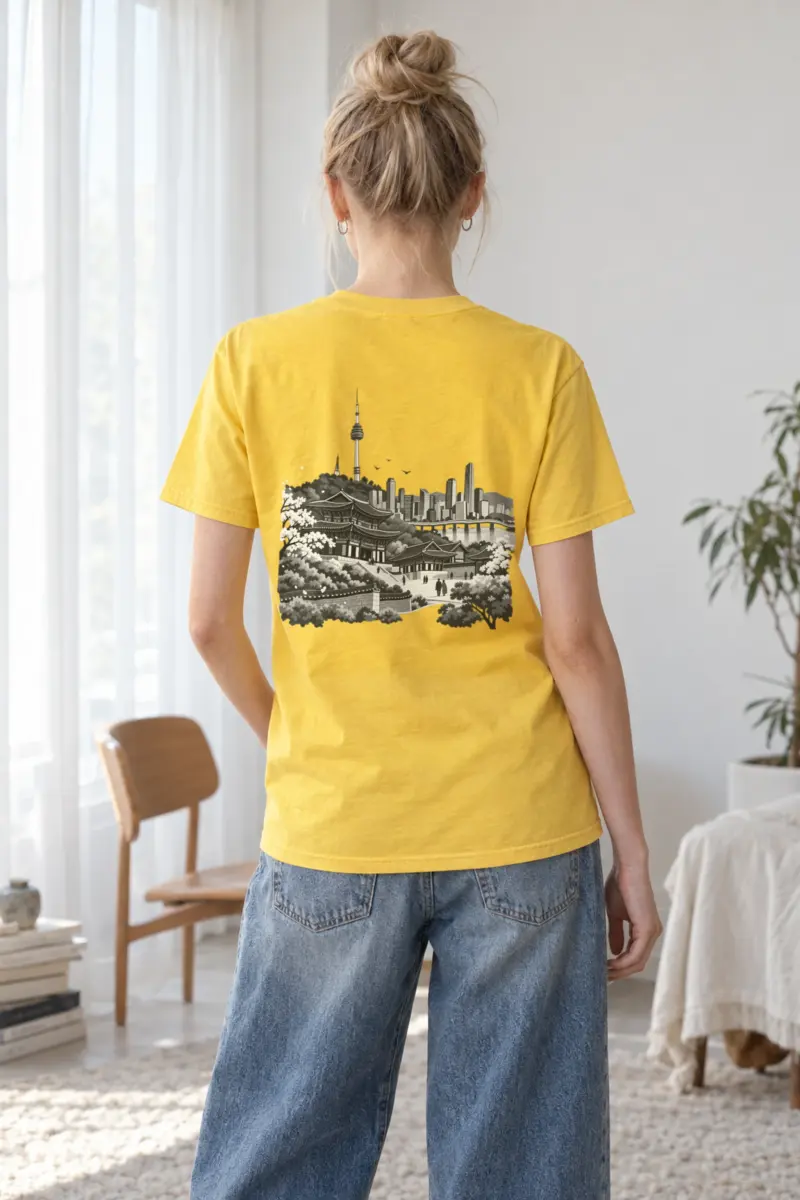 "Palace Skyline" Heavyweight Unisex Crewneck T-shirt