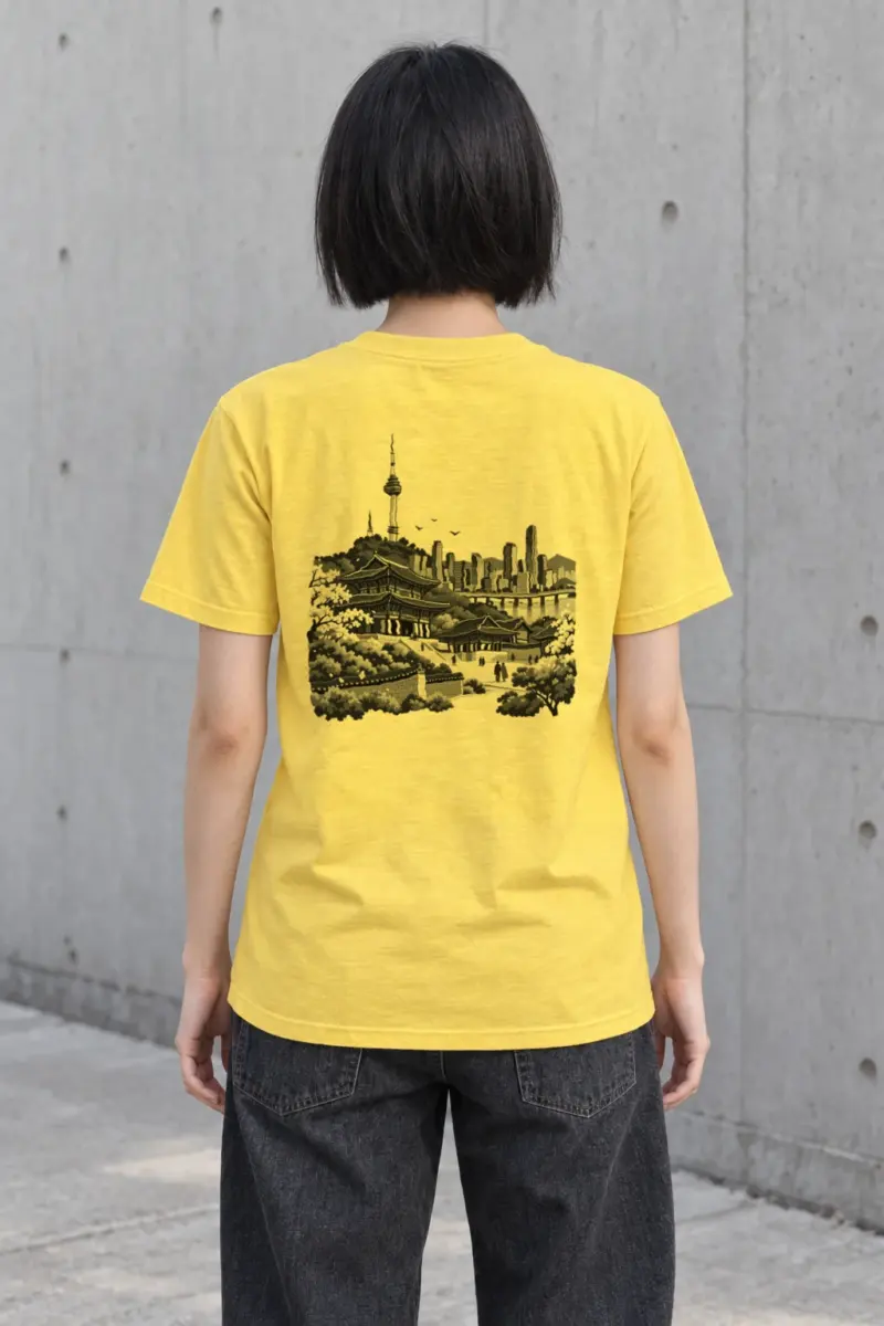 "Palace Skyline" Heavyweight Unisex Crewneck T-shirt