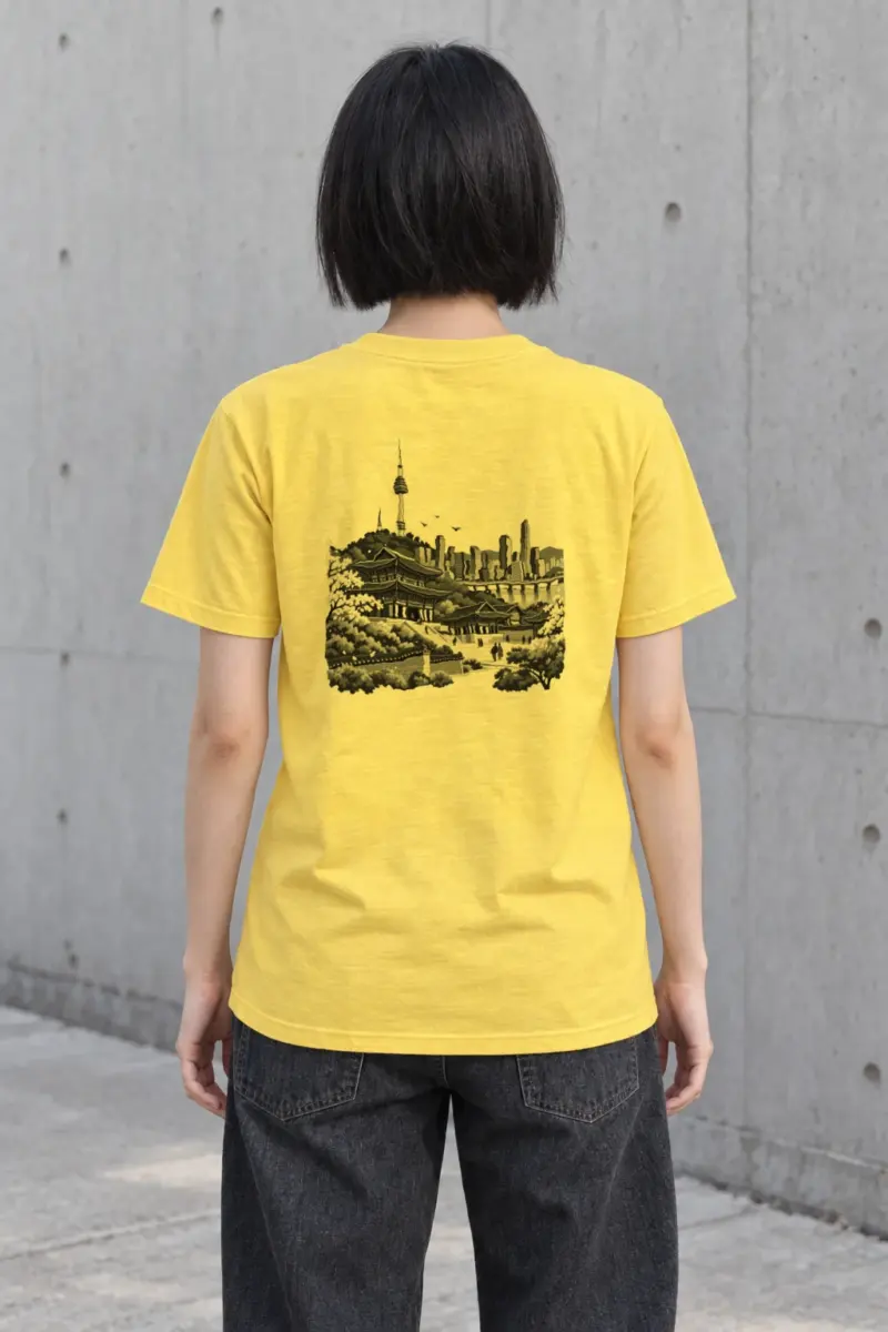 "Palace Skyline" Heavyweight Unisex Crewneck T-shirt