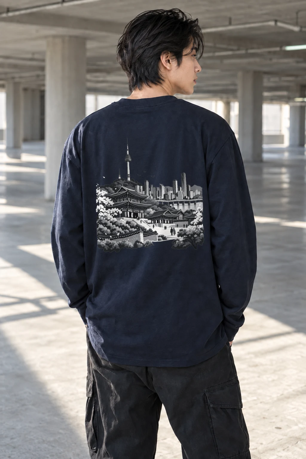"Palace Skyline" Unisex Longsleeve T-shirt | Gildan 2400