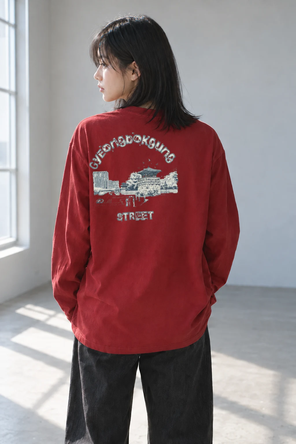 "Palace Street Engraving" Unisex Longsleeve T-shirt | Gildan 2400