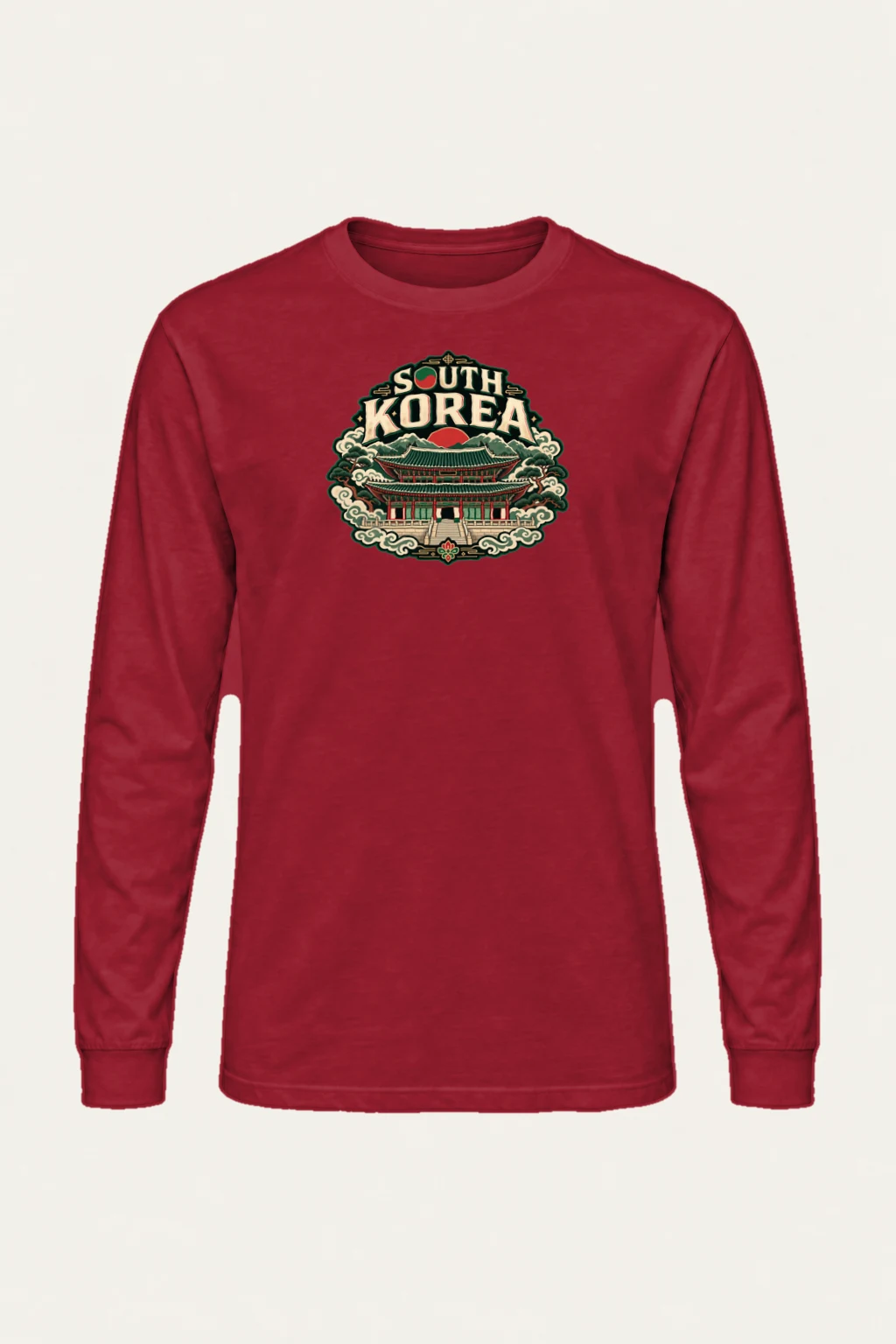 "Palace Under Red Sun" Unisex Longsleeve T-shirt | Gildan 2400