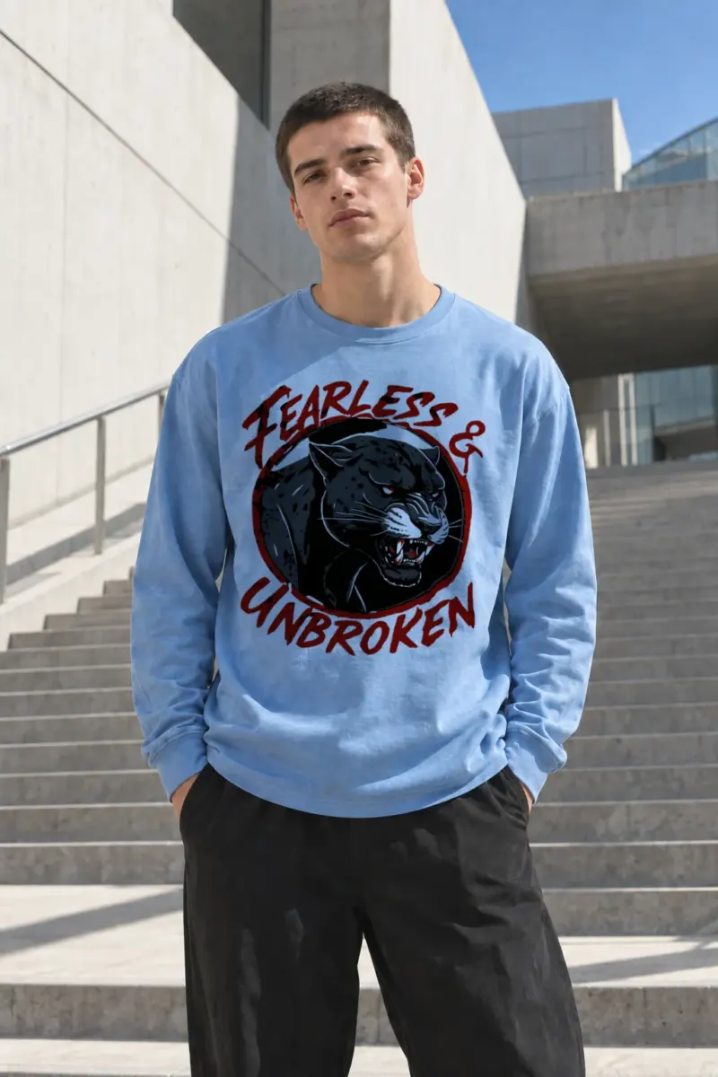 "Panther Emblem" Unisex Longsleeve T-shirt | Gildan 2400