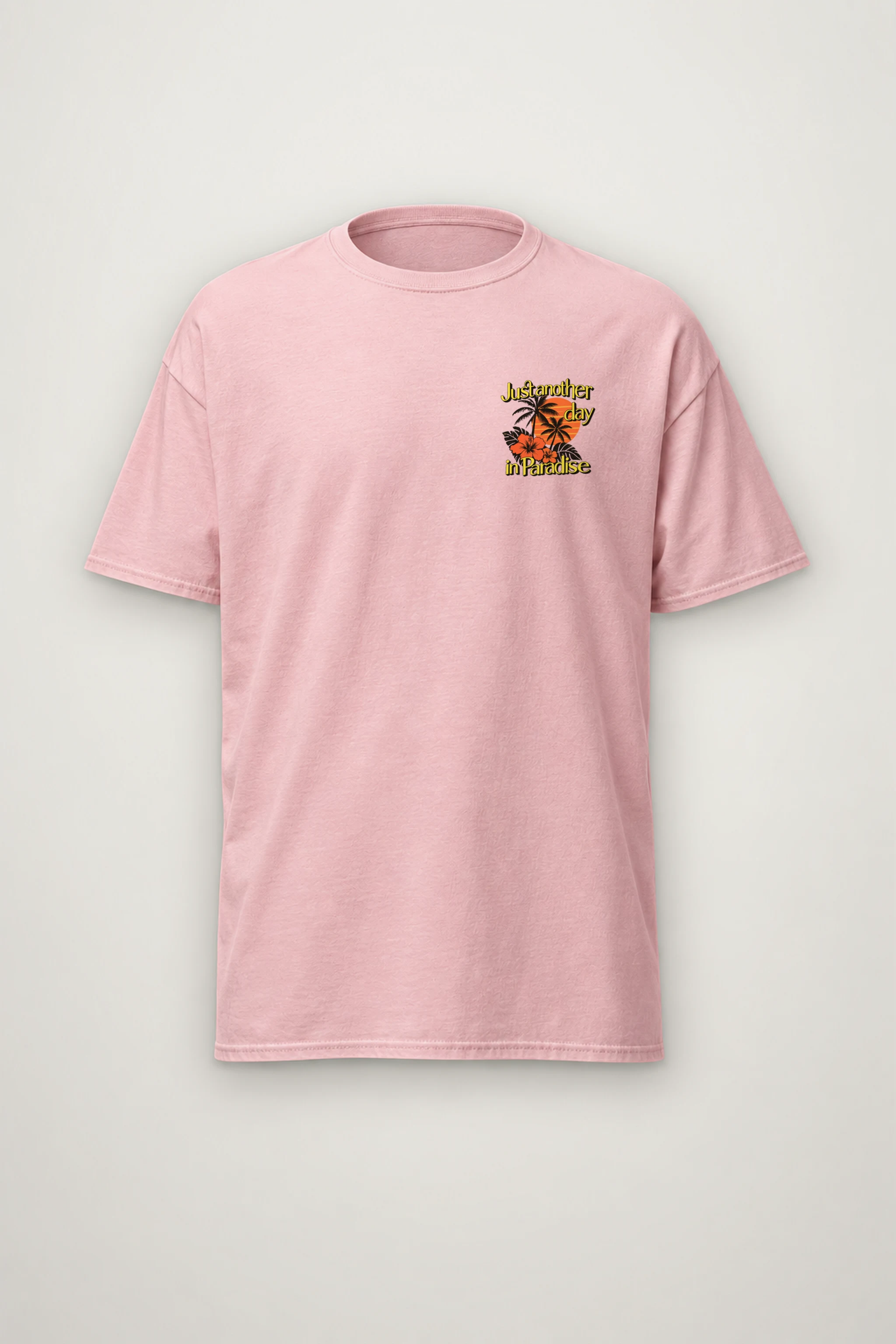 "Paradise Day" Heavyweight Unisex Crewneck T-shirt