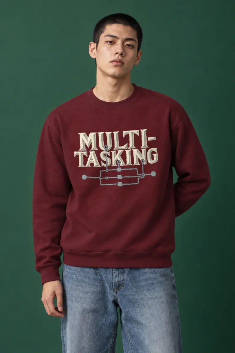 "Parallel Logic" Heavy Blend Unisex Crewneck Sweatshirt