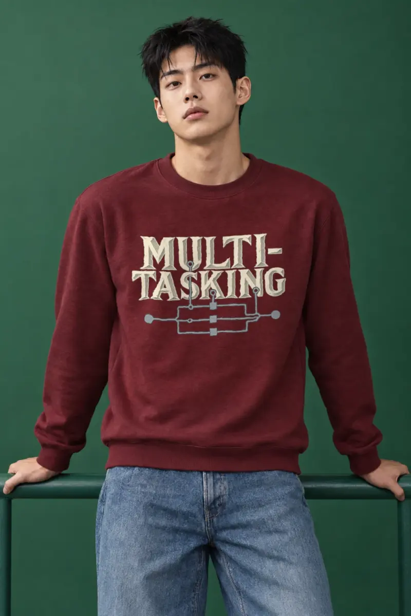 "Parallel Logic" Heavy Blend Unisex Crewneck Sweatshirt