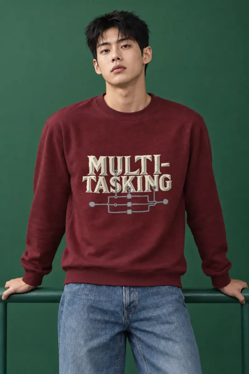 "Parallel Logic" Heavy Blend Unisex Crewneck Sweatshirt