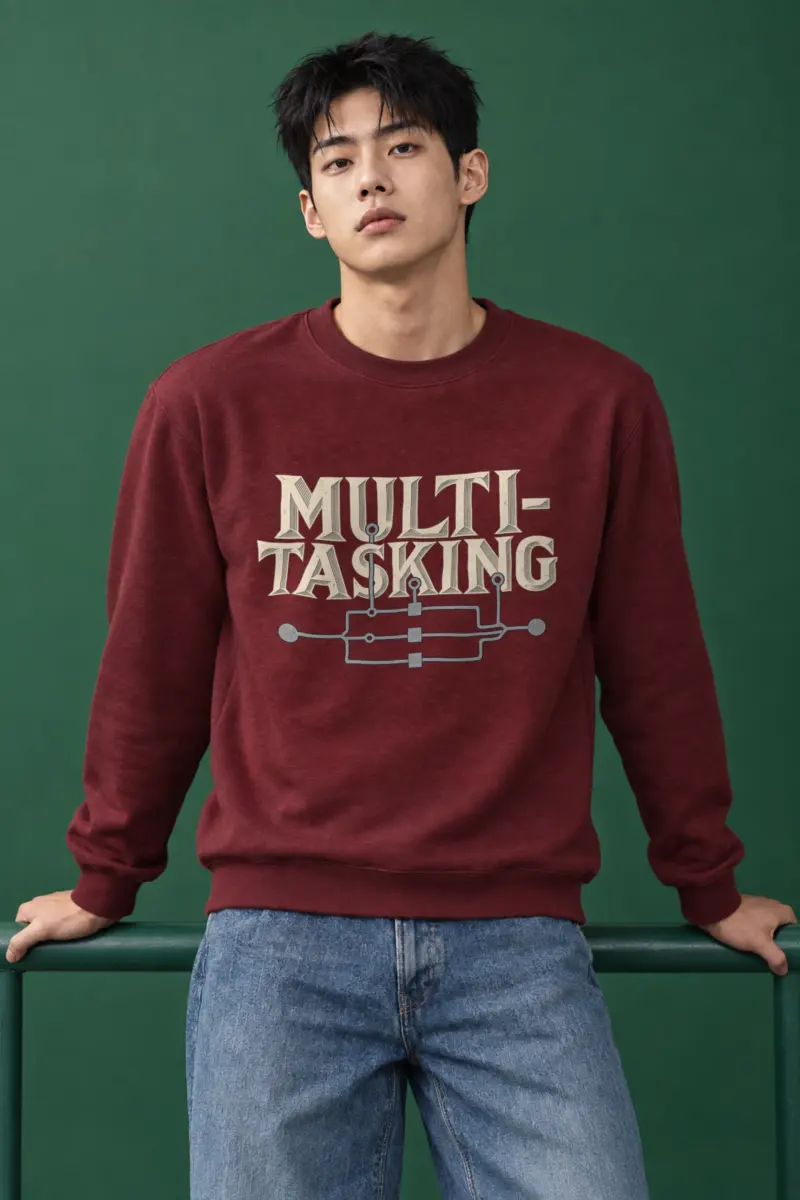 "Parallel Logic" Heavy Blend Unisex Crewneck Sweatshirt