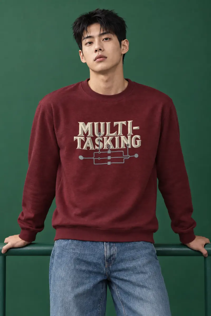 "Parallel Logic" Heavy Blend Unisex Crewneck Sweatshirt