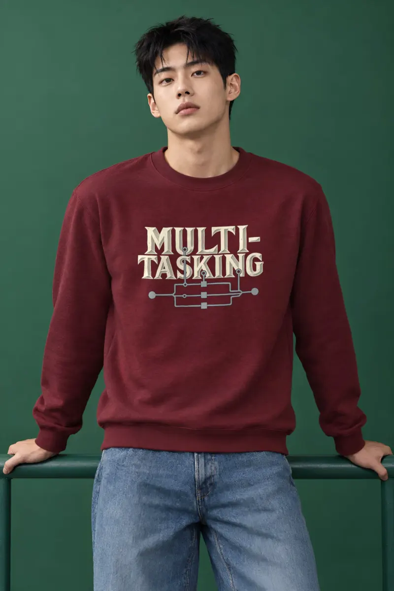"Parallel Logic" Heavy Blend Unisex Crewneck Sweatshirt