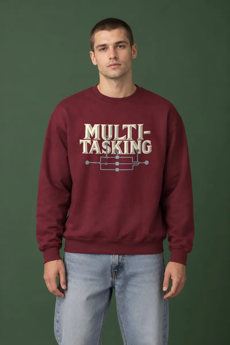 "Parallel Logic" Heavy Blend Unisex Crewneck Sweatshirt