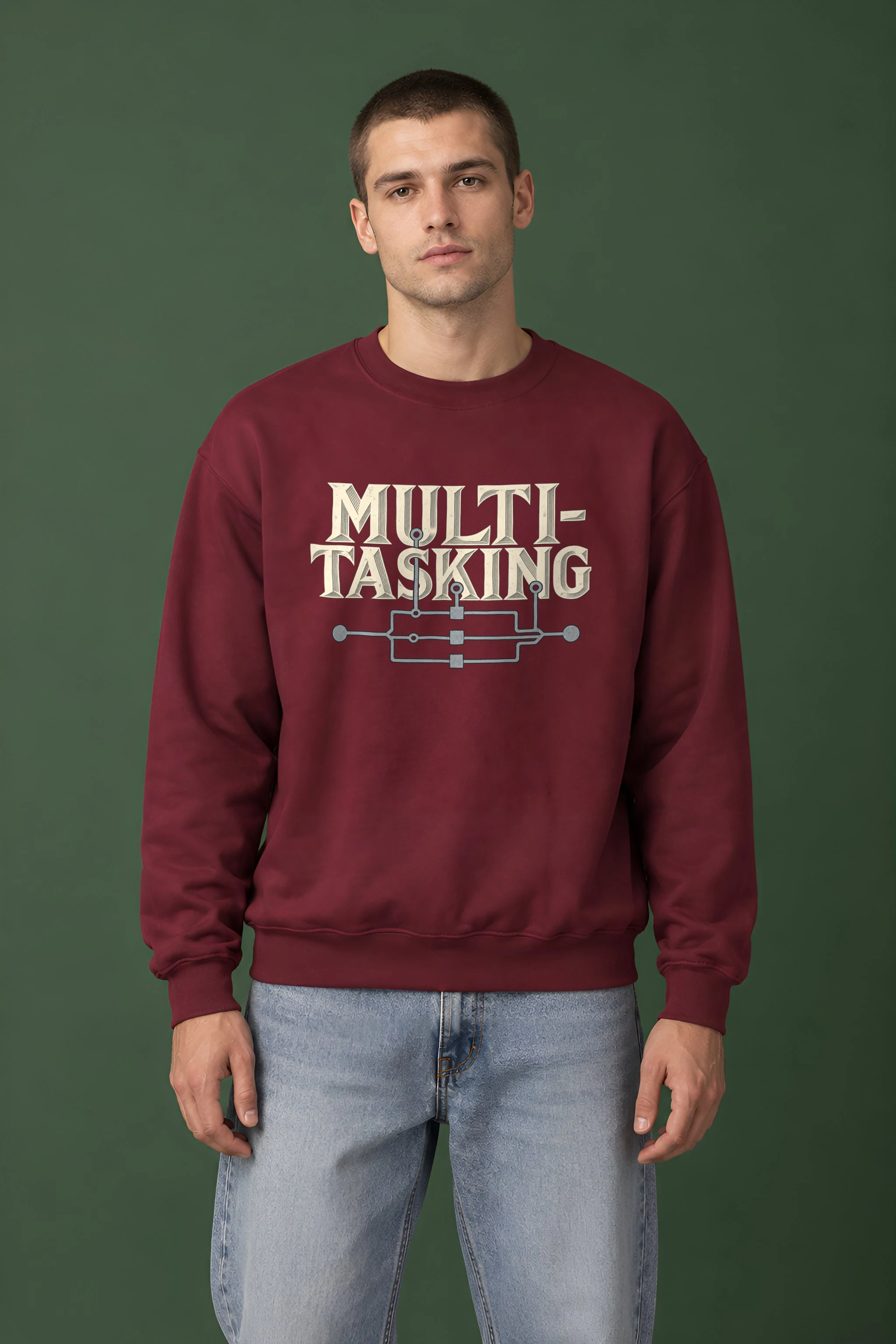 "Parallel Logic" 1 Crewneck Sweatshirt