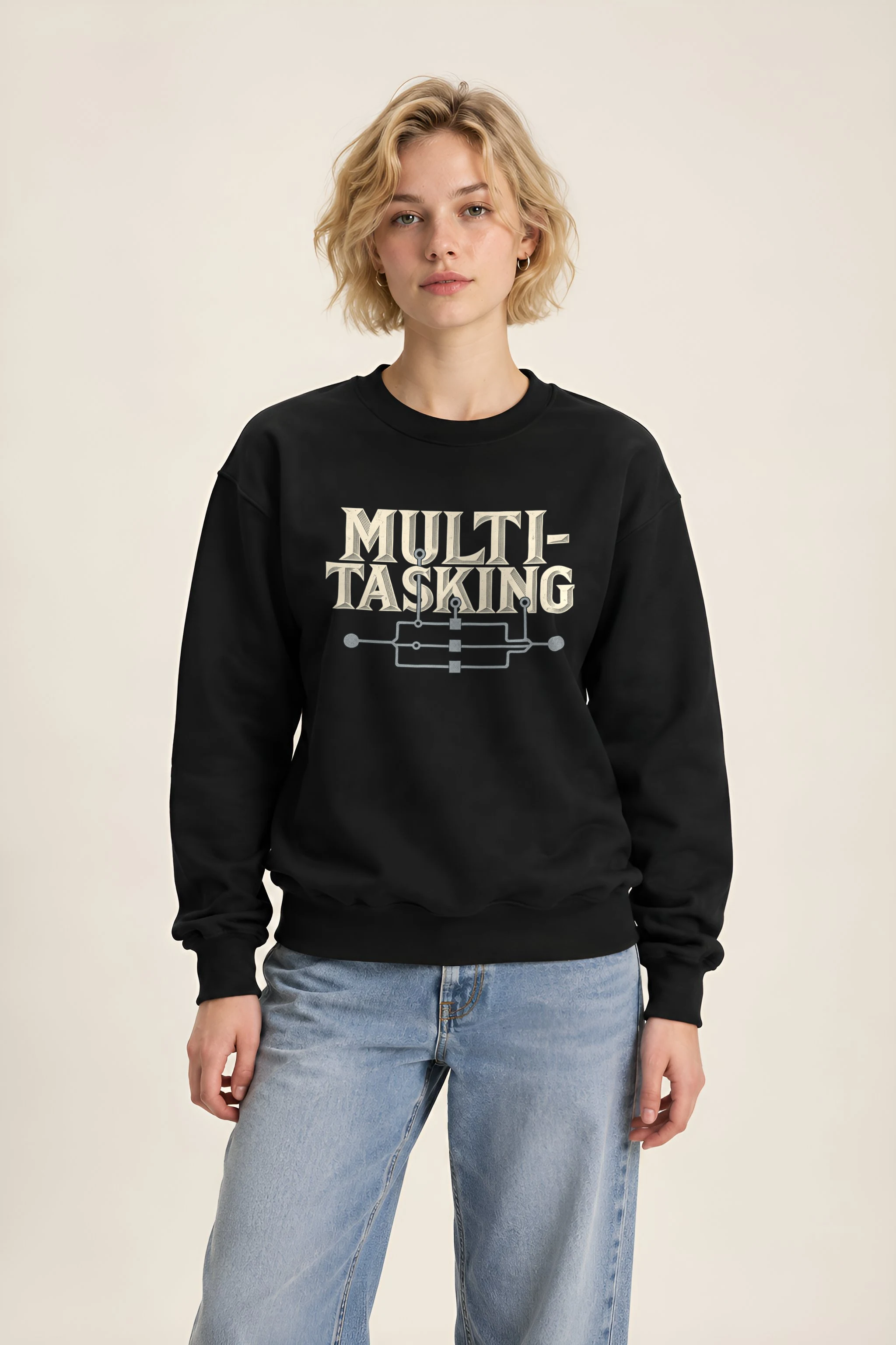 "Parallel Logic" 1 Crewneck Sweatshirt