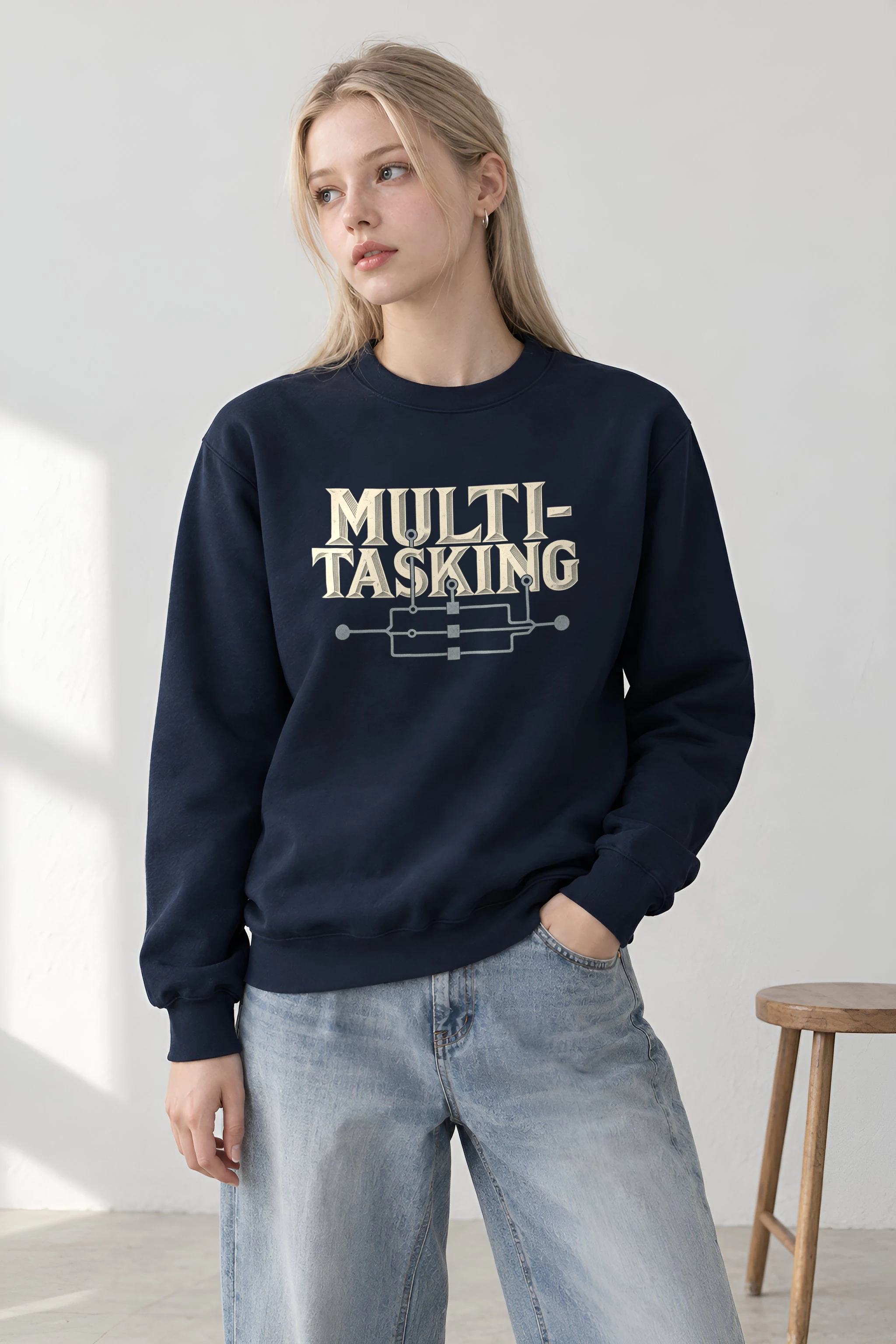 "Parallel Logic" 1 Crewneck Sweatshirt