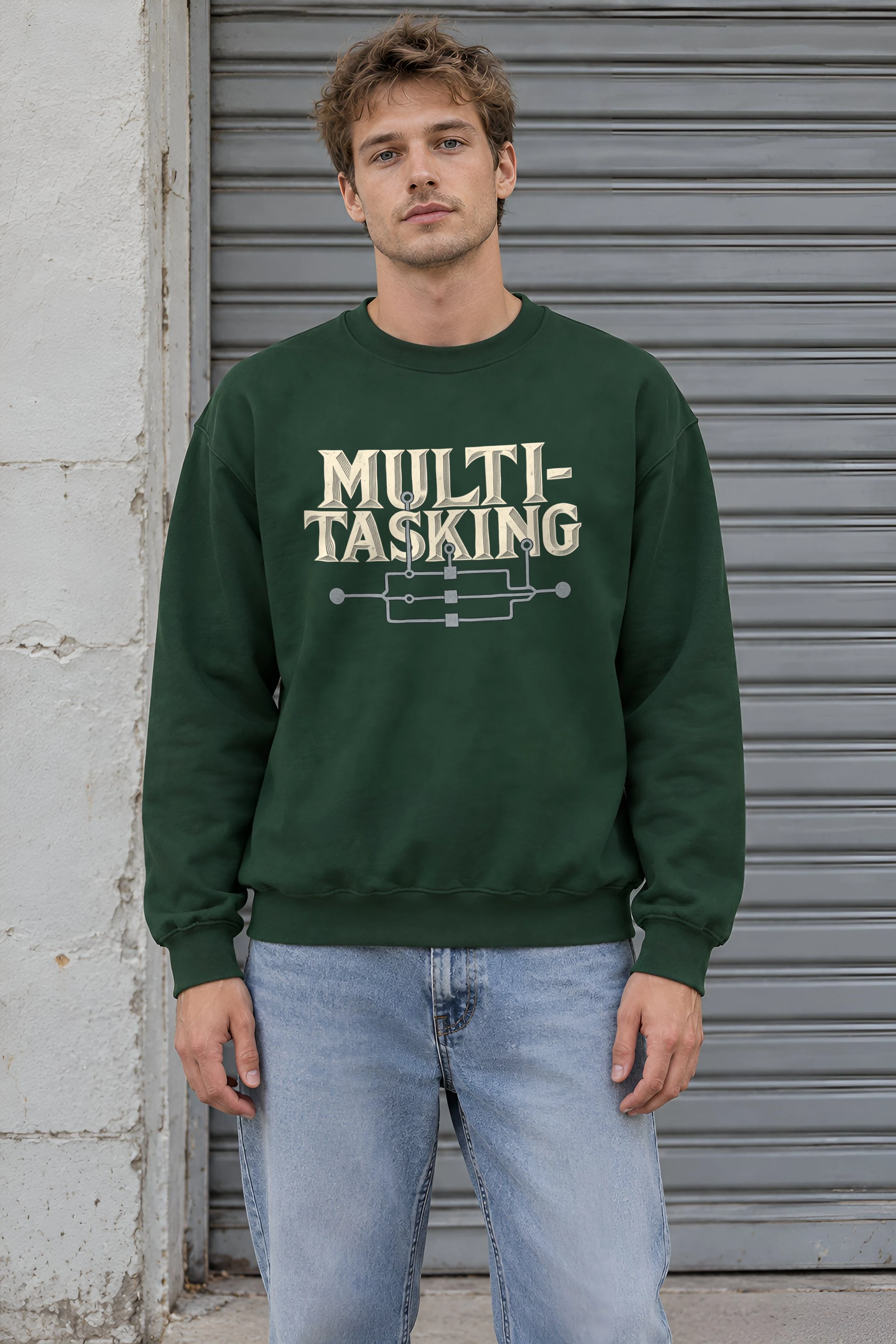 "Parallel Logic" 1 Crewneck Sweatshirt