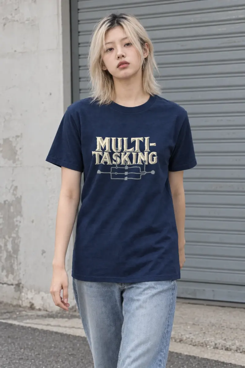 "Parallel Logic" Heavyweight Unisex Crewneck T-shirt