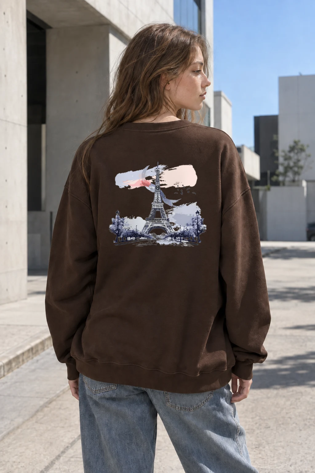 "Paris Avenue" Heavy Blend Unisex Crewneck Sweatshirt | Gildan 18000
