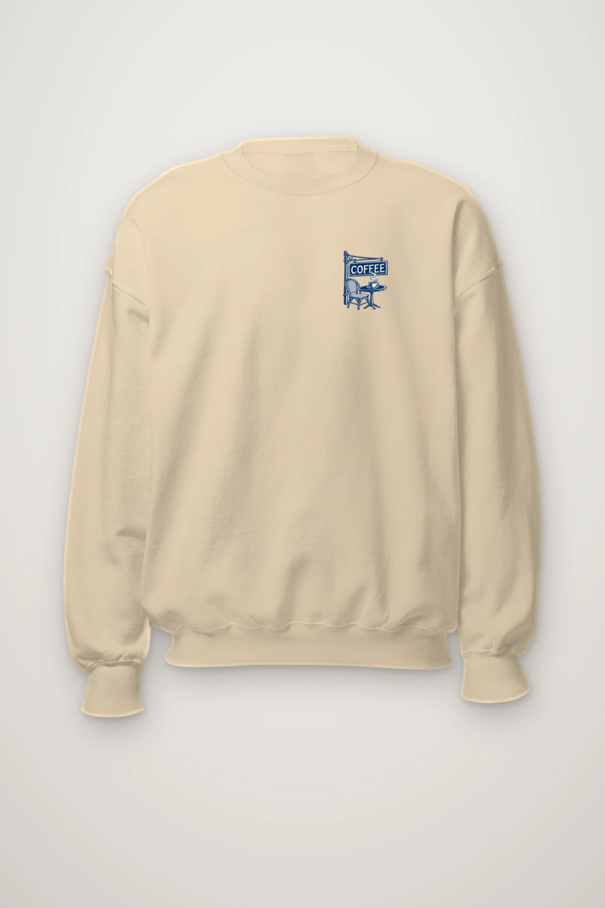 "Paris Café Sketch" Heavy Blend Unisex Crewneck Sweatshirt