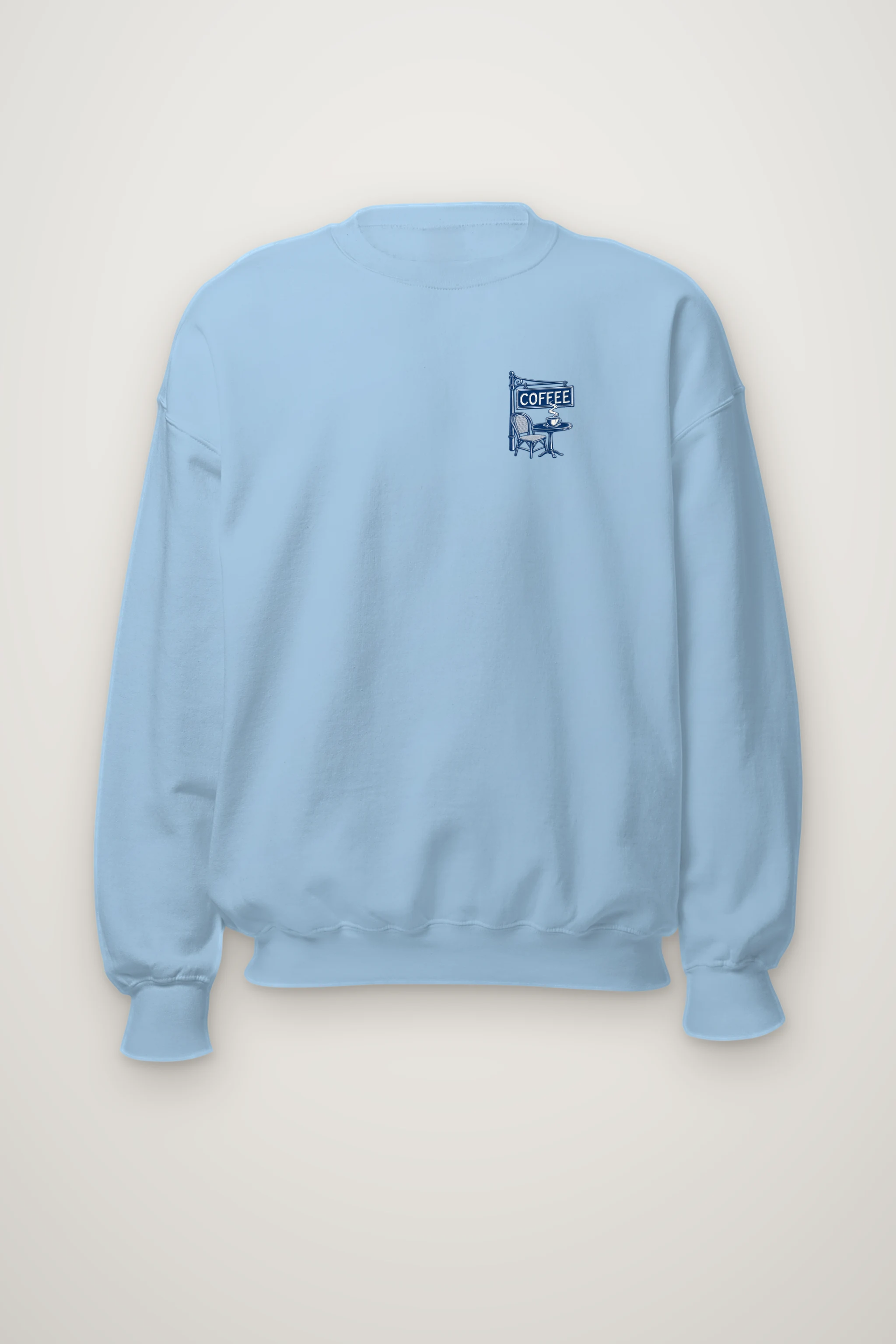 "Paris Café Sketch" Heavy Blend Unisex Crewneck Sweatshirt