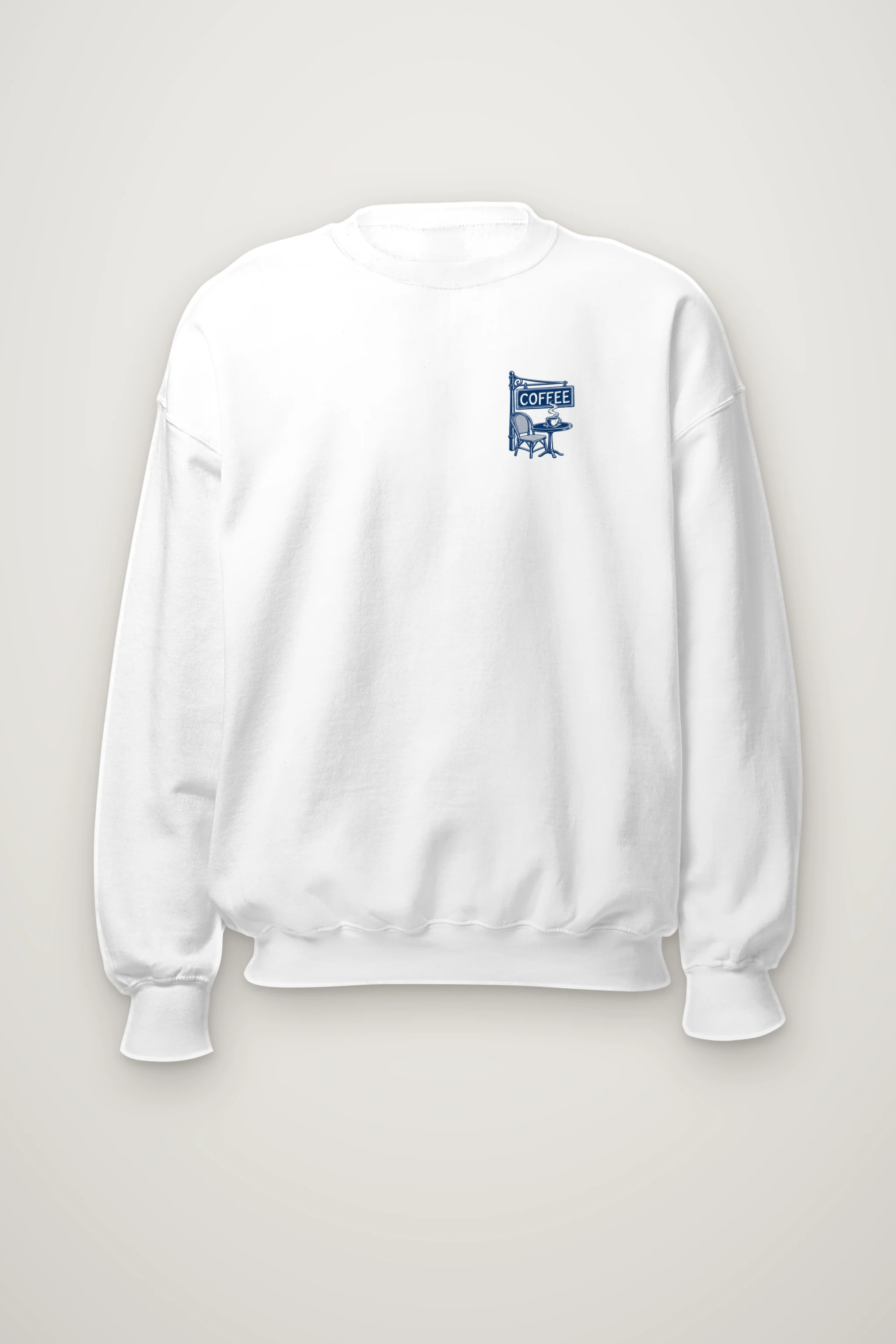 "Paris Café Sketch" Heavy Blend Unisex Crewneck Sweatshirt