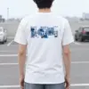"Paris Café Sketch" Heavyweight Unisex Crewneck T-shirt