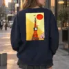 "Paris Clock Tower" Heavy Blend Unisex Crewneck Sweatshirt | Gildan 18000