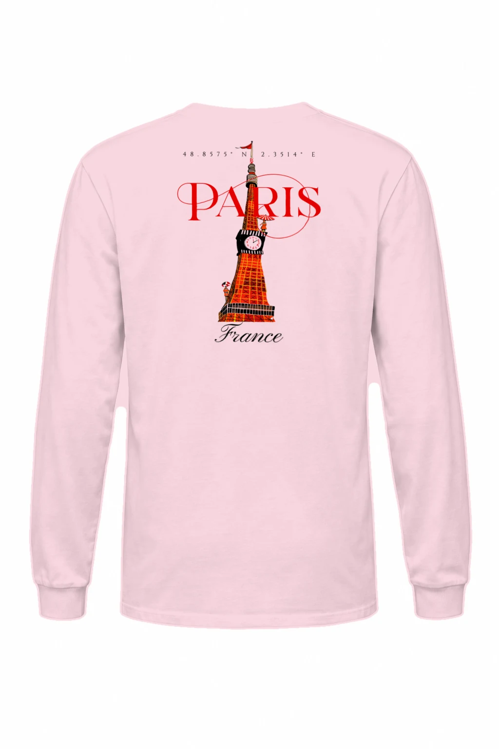 "Paris Clock Tower" Unisex Longsleeve T-shirt | Gildan 2400