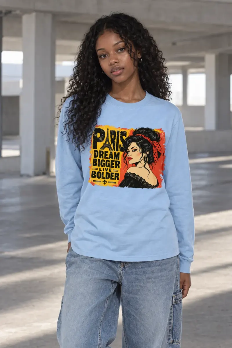 "Paris Dream Bigger" Unisex Longsleeve T-shirt