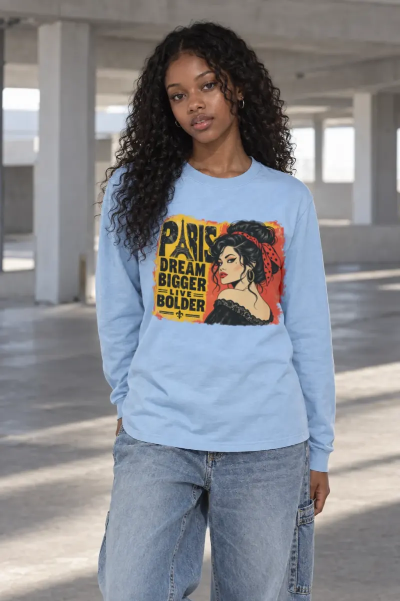 "Paris Dream Bigger" Unisex Longsleeve T-shirt