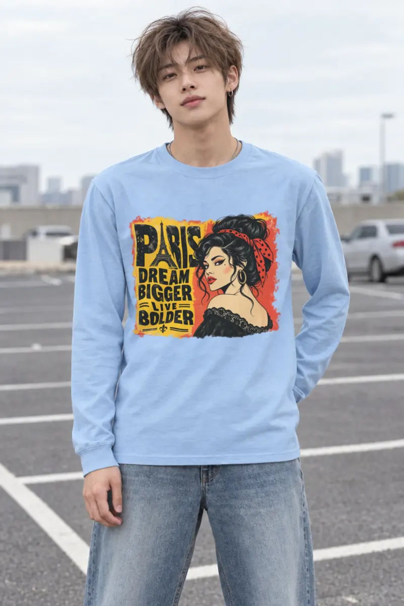 "Paris Dream Bigger" Unisex Longsleeve T-shirt