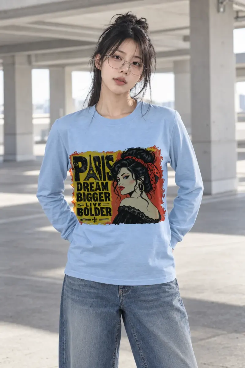 "Paris Dream Bigger" Unisex Longsleeve T-shirt