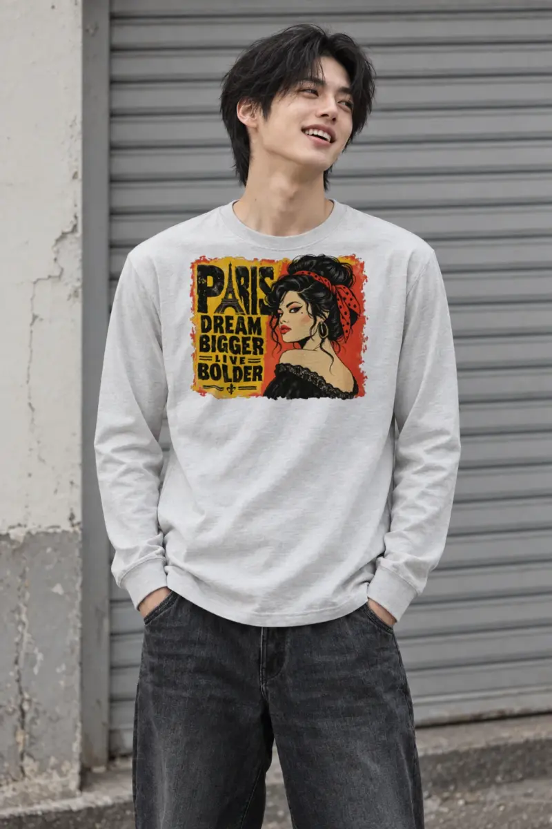 "Paris Dream Bigger" Unisex Longsleeve T-shirt