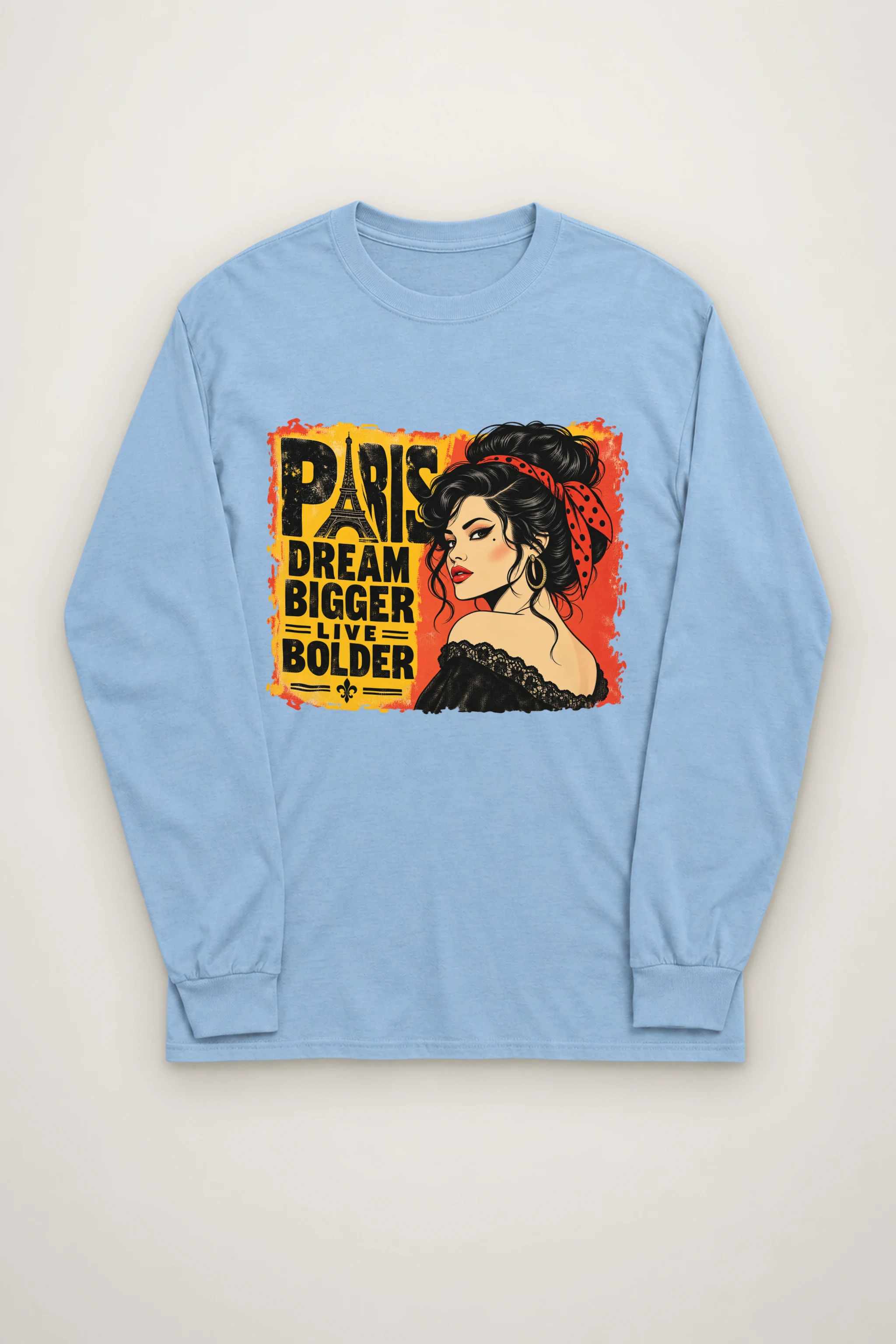 "Paris Dream Bigger" Unisex Longsleeve T-shirt