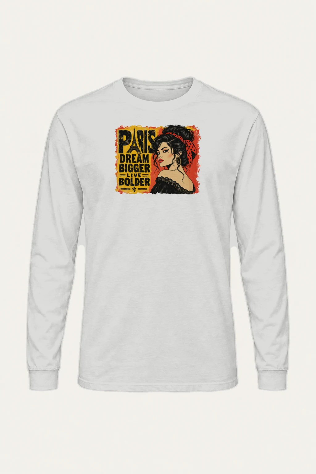 "Paris Dream Bigger" Unisex Longsleeve T-shirt | Gildan 2400